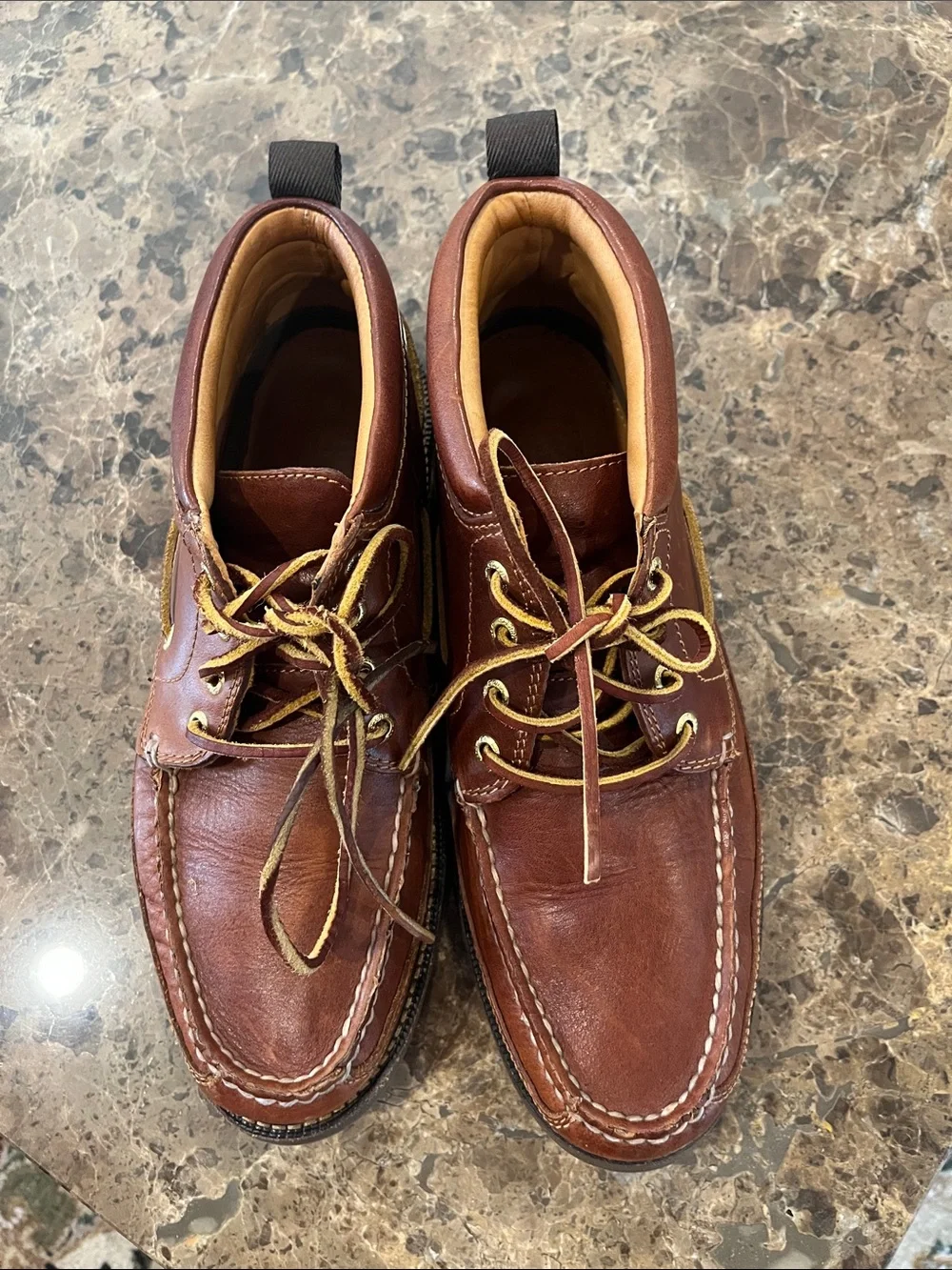 Sperry Gold Cup Top-Sider Full-Grain Leather Lace-Up Chukka Boots size 10.5